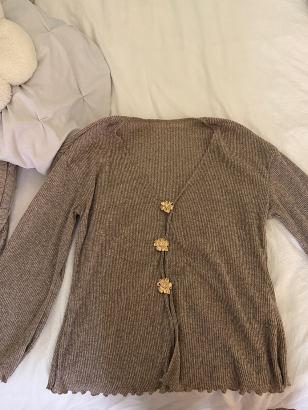 SHEIN Taupe Knit Sweater